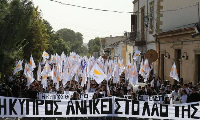 Αντικατοχικές εκδηλώσεις στην Κύπρο – 35 χρόνια από την παράνομη ανακήρυξη του ψευδοκράτους